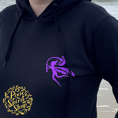 Dames Hoodie - Logo Pixie Spirit rug paars