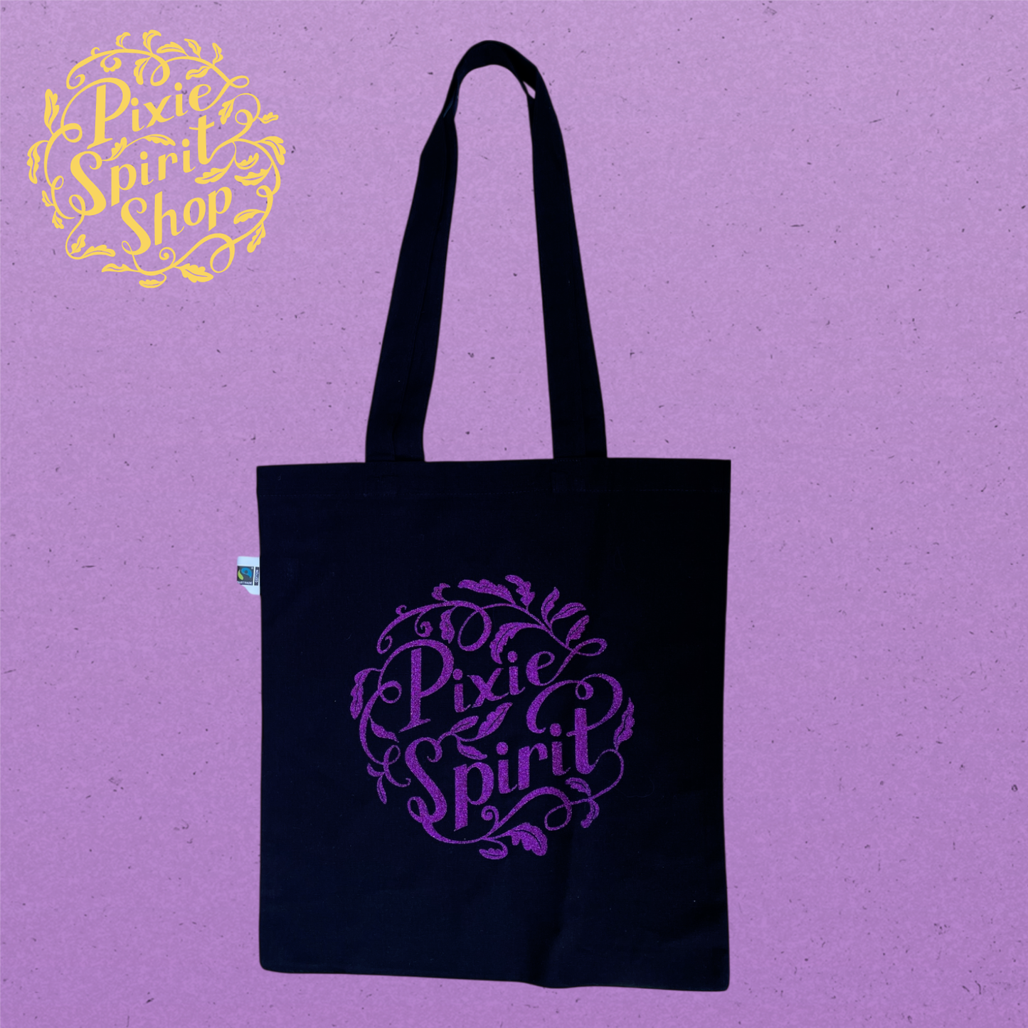Schoudertas -  Pixie Spirit Logo Glitter paars