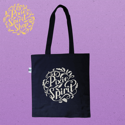 Schoudertas -  Pixie Spirit Logo Glitter wit